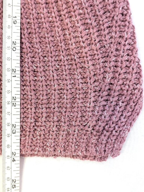 Old Navy | Lightweight Shaker Stitch Pink Short Sleeve Sweater | Size Medium - Picture 11 of 11
